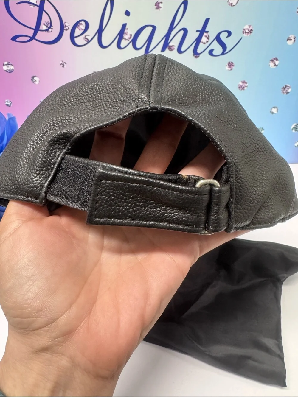 🇮🇹$440 BOLONGARO ITALY DESIGNER LEATHER HAT